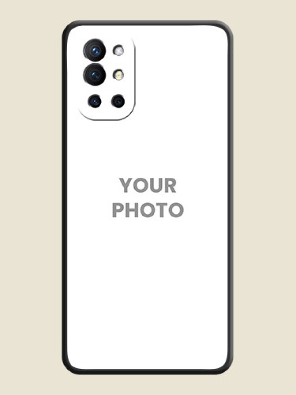 Custom Full Single Pic Upload On Space Black Personalized Soft Matte Phone Covers -Oneplus 9R 5G - alternate view