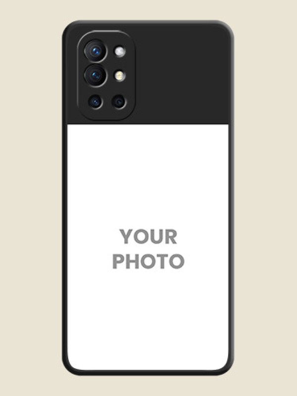 Custom Image Upload With Space Black Color On Custom Soft Matte Mobile Back Cover - OnePlus 9R 5G - alternate view