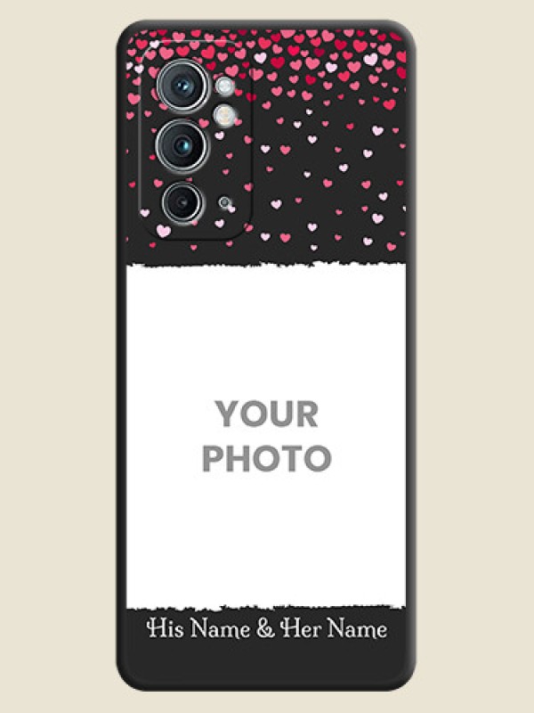 Custom Fall in Love with Your Partner  on Photo on Space Black Soft Matte Phone Cover - OnePlus 9RT 5G - alternate view