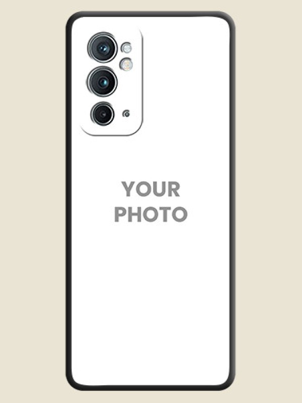 Custom Full Single Pic Upload On Space Black Personalized Soft Matte Phone Covers -Oneplus 9Rt 5G - alternate view