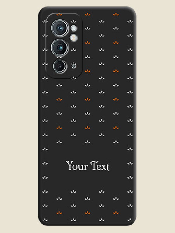 Custom Simple Pattern With Custom Text On Space Black Personalized Soft Matte Phone Covers -Oneplus 9Rt 5G - alternate view