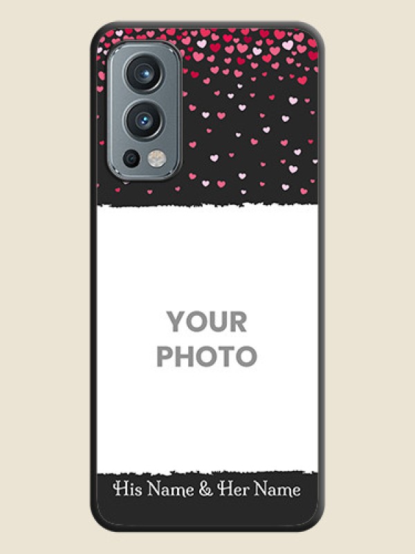 Custom Fall in Love with Your Partner  on Photo on Space Black Soft Matte Phone Cover - OnePlus Nord 2 5G - alternate view