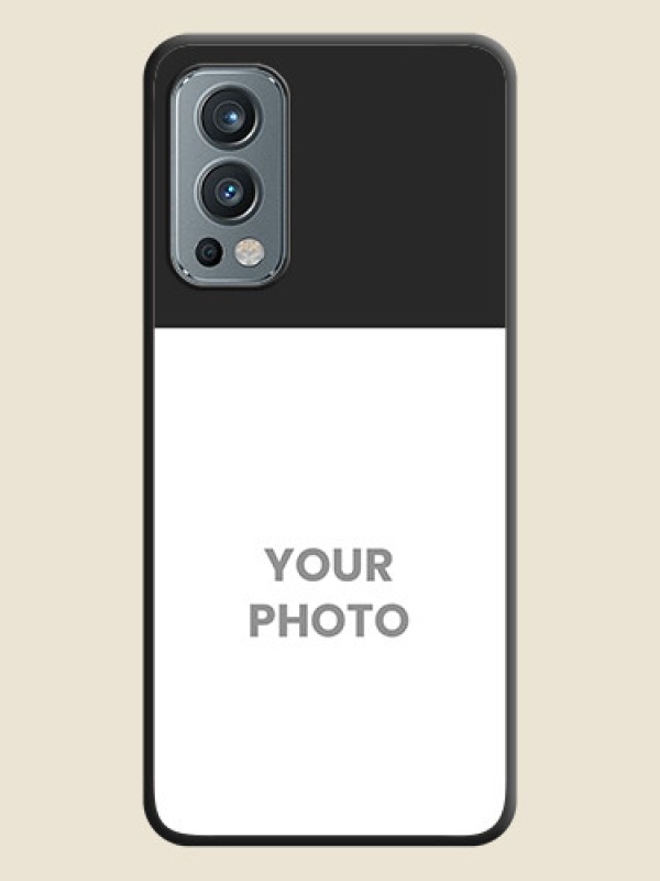 Custom Image Upload With Space Black Color On Custom Soft Matte Mobile Back Cover - OnePlus Nord 2 5G - alternate view