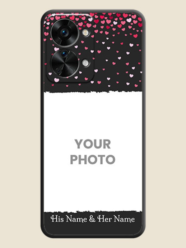Custom Fall in Love with Your Partner  on Photo on Space Black Soft Matte Phone Cover - OnePlus Nord 2T 5G - alternate view