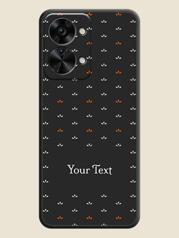 Custom Simple Pattern With Custom Text On Space Black Personalized Soft Matte Phone Covers -Oneplus Nord 2T 5G - alternate view
