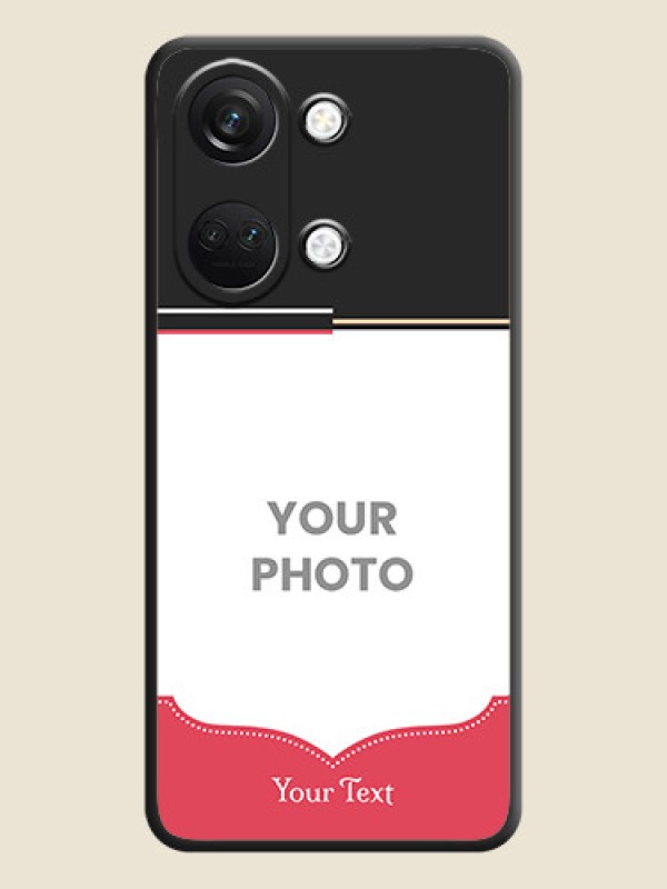 Custom Classic Plain Design with Name - Photo on Space Black Soft Matte Phone Cover - OnePlus Nord 3 5G - alternate view