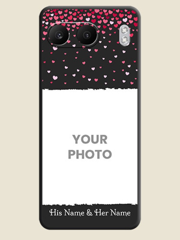 Custom Fall in Love with Your Partner on Photo On Space Black Custom Soft Matte Mobile Back Cover - Nord 4 5G - alternate view
