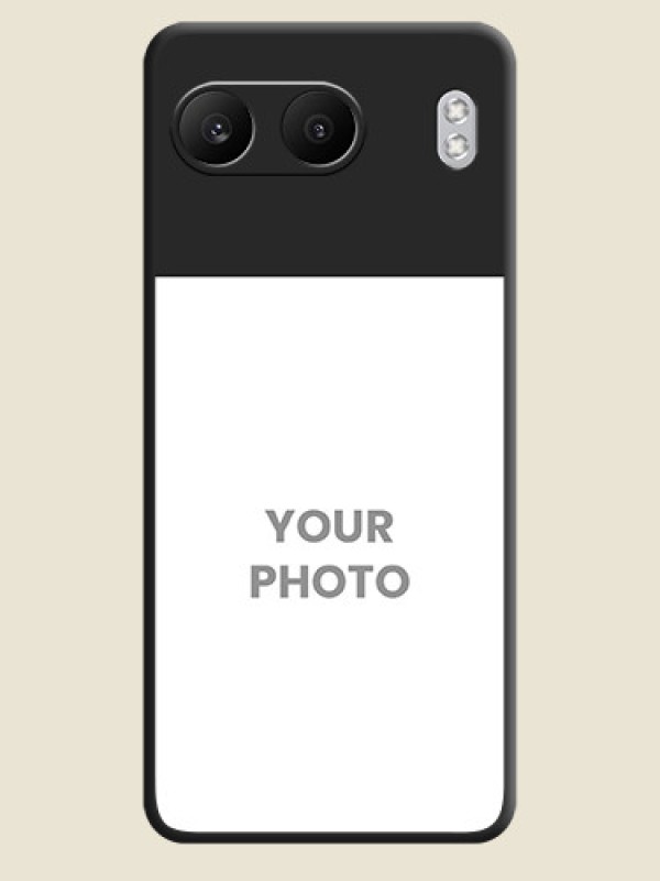 Custom Image Upload With Space Black Color On Custom Soft Matte Mobile Back Cover - OnePlus Nord 4 5G - alternate view