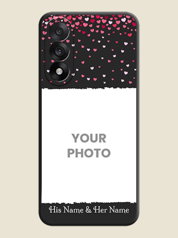 Custom Fall in Love with Your Partner on Photo On Space Black Custom Soft Matte Mobile Back Cover - OnePlus Nord 5 5G - alternate view