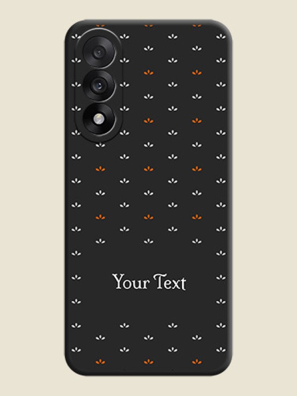 Custom Simple Pattern With Custom Text On Space Black Custom Soft Matte Mobile Back Cover - OnePlus Nord 5 5G - alternate view