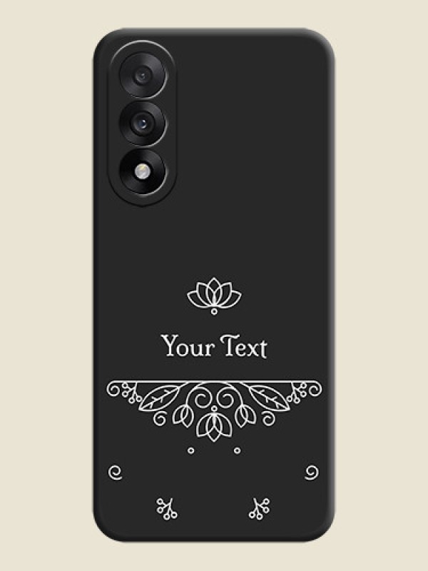 Custom Lotus Garden Custom Text On Space Black Custom Soft Matte Mobile Back Cover - OnePlus Nord 5 5G - alternate view