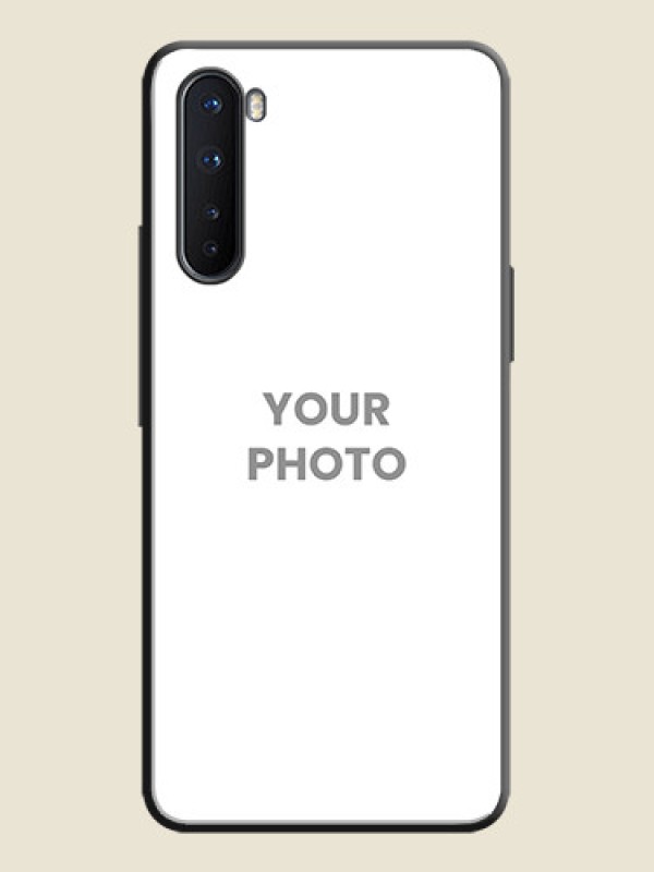 Custom Full Single Pic Upload On Space Black Personalized Soft Matte Phone Covers -Oneplus Nord 5G - alternate view