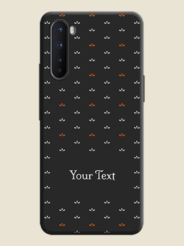 Custom Simple Pattern With Custom Text On Space Black Personalized Soft Matte Phone Covers -Oneplus Nord 5G - alternate view