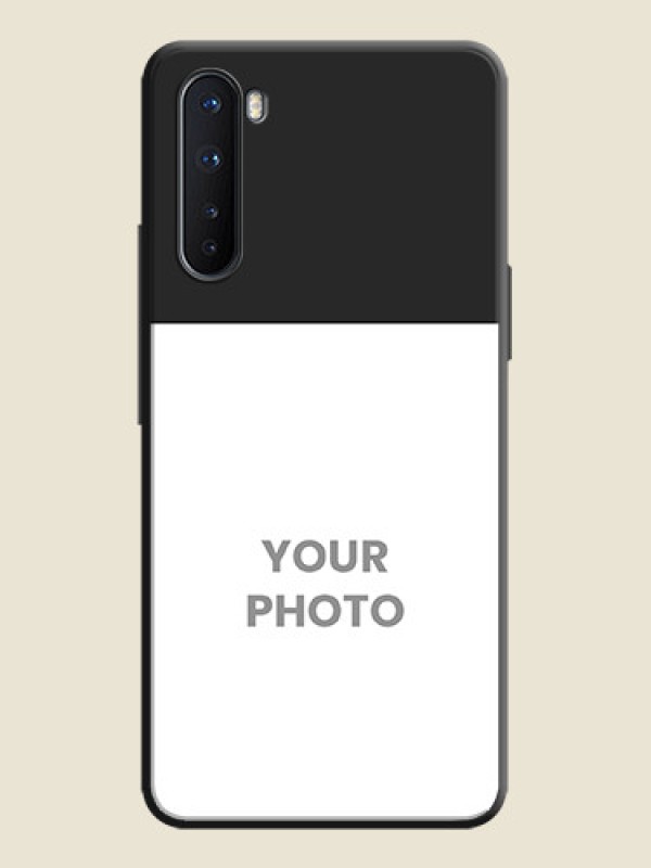 Custom Image Upload With Space Black Color On Custom Soft Matte Mobile Back Cover - OnePlus Nord 5G - alternate view