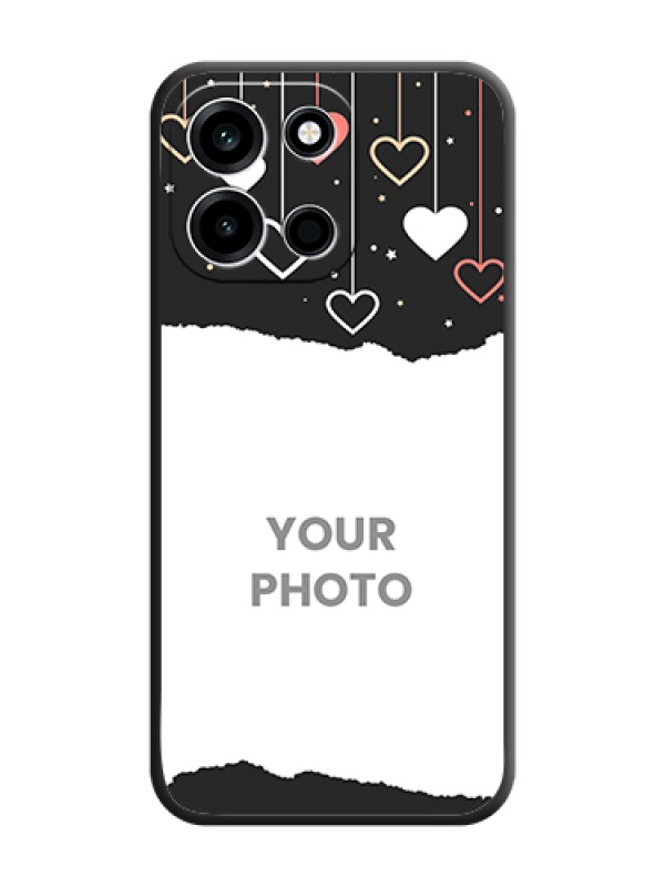 Custom Love Hangings with Splash Wave Picture On Space Black Custom Soft Matte Mobile Back Cover - OnePlus Nord 6 5G - alternate view