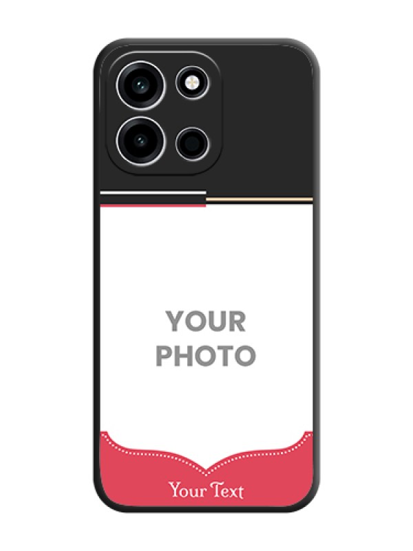 Custom Classic Plain Design with Name On Space Black Custom Soft Matte Mobile Back Cover - OnePlus Nord 6 5G - alternate view