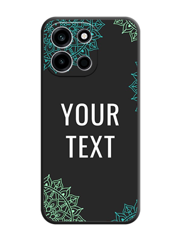 Custom Your Name with Floral Design On Space Black Custom Soft Matte Mobile Back Cover - OnePlus Nord 6 5G - alternate view