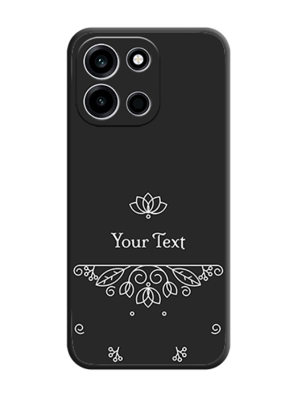 Custom Lotus Garden Custom Text On Space Black Custom Soft Matte Mobile Back Cover - OnePlus Nord 6 5G - alternate view