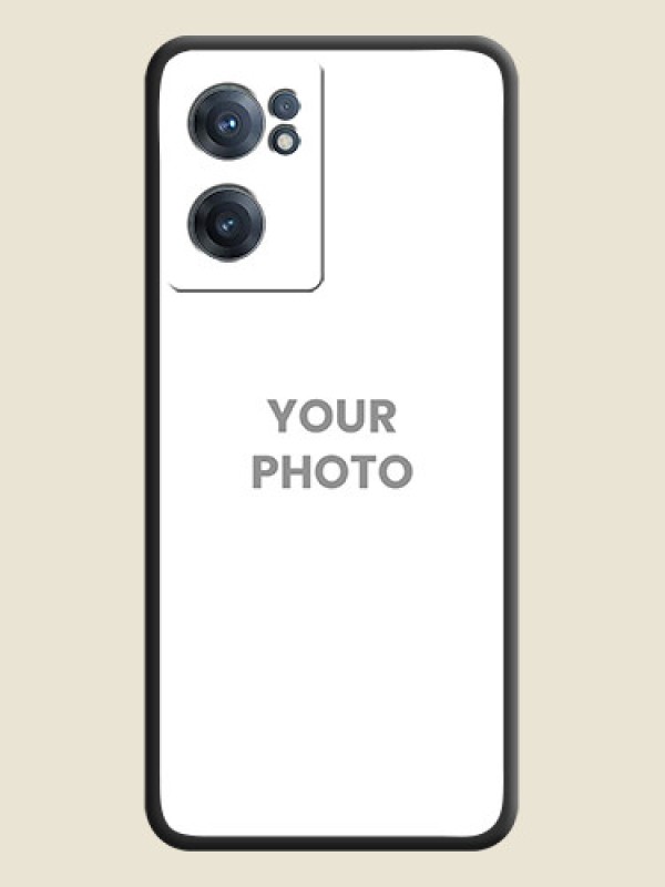 Custom Full Single Pic Upload On Space Black Personalized Soft Matte Phone Covers -Oneplus Nord Ce 2 5G - alternate view