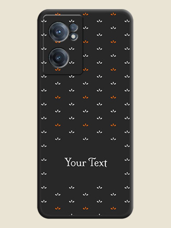 Custom Simple Pattern With Custom Text On Space Black Personalized Soft Matte Phone Covers -Oneplus Nord Ce 2 5G - alternate view