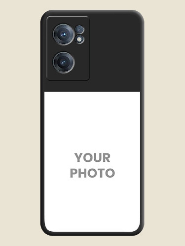 Custom Image Upload With Space Black Color On Custom Soft Matte Mobile Back Cover - OnePlus Nord Ce 2 5G - alternate view
