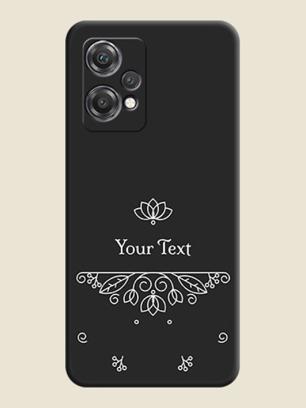 Custom Lotus Garden Custom Text On Space Black Personalized Soft Matte Phone Covers -Oneplus Nord Ce 2 Lite 5G - alternate view