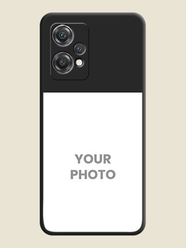 Custom Image Upload With Space Black Color On Custom Soft Matte Mobile Back Cover - OnePlus Nord Ce 2 Lite 5G - alternate view