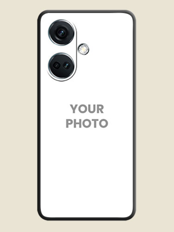 Custom Full Single Pic Upload On Space Black Personalized Soft Matte Phone Covers - OnePlus Nord CE 3 5G - alternate view