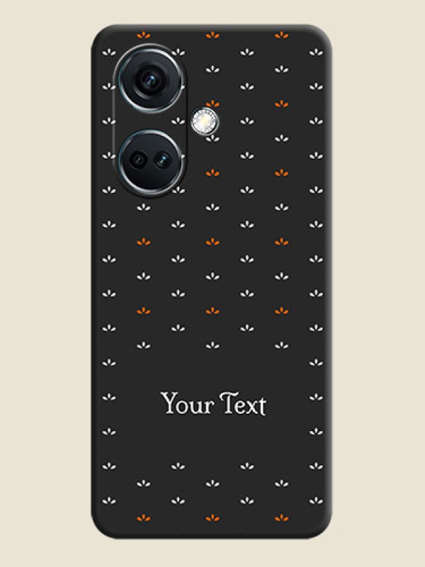 Custom Simple Pattern With Custom Text On Space Black Personalized Soft Matte Phone Covers - OnePlus Nord CE 3 5G - alternate view