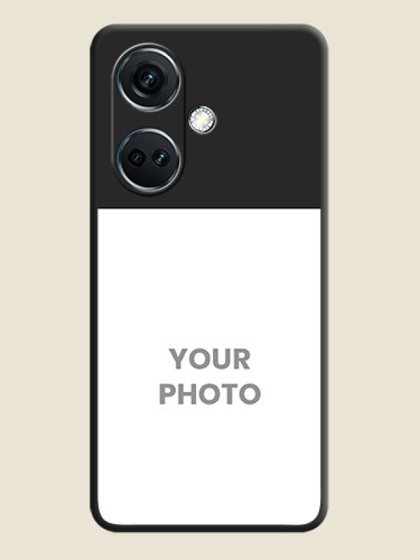 Custom Image Upload With Space Black Color On Custom Soft Matte Mobile Back Cover - OnePlus Nord Ce 3 5G - alternate view