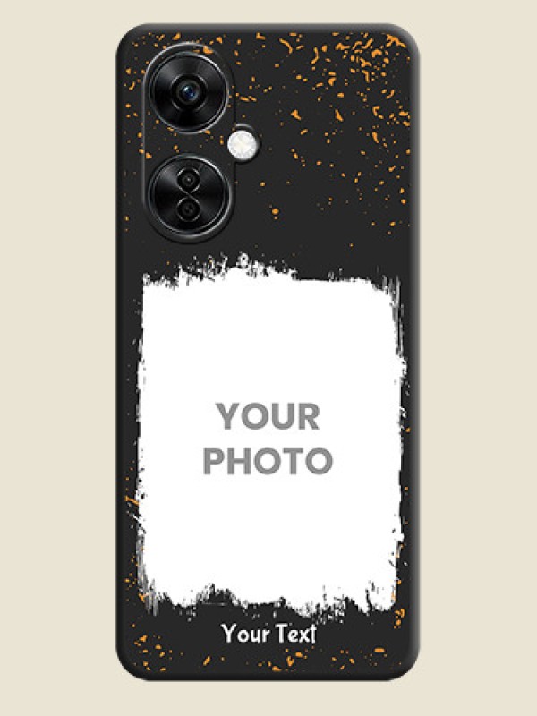 Custom Spray Free Design on Photo on Space Black Soft Matte Phone Cover - Nord CE 3 Lite 5G - alternate view