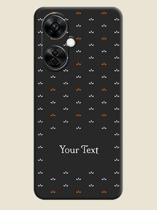 Custom Simple Pattern With Custom Text On Space Black Personalized Soft Matte Phone Covers -Oneplus Nord Ce 3 Lite 5G - alternate view