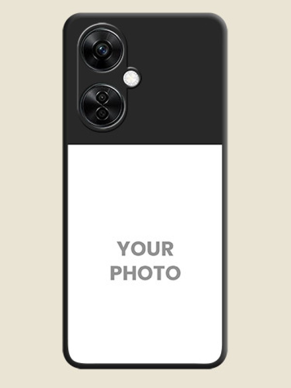 Custom Image Upload With Space Black Color On Custom Soft Matte Mobile Back Cover - OnePlus Nord Ce 3 Lite 5G - alternate view