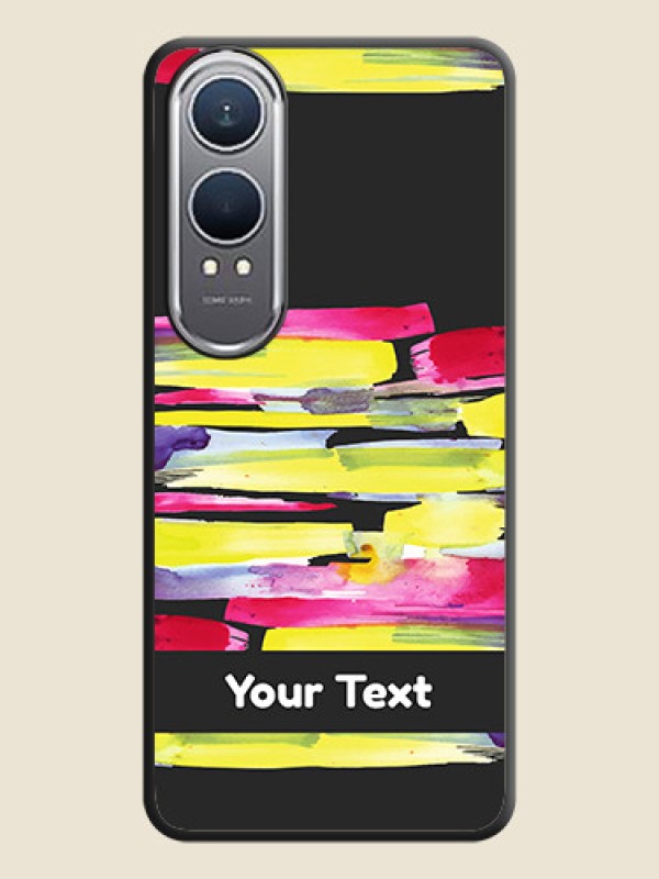 Custom Brush Coloured On Space Black Custom Soft Matte Mobile Back Cover - OnePlus Nord CE 4 Lite 5G - alternate view