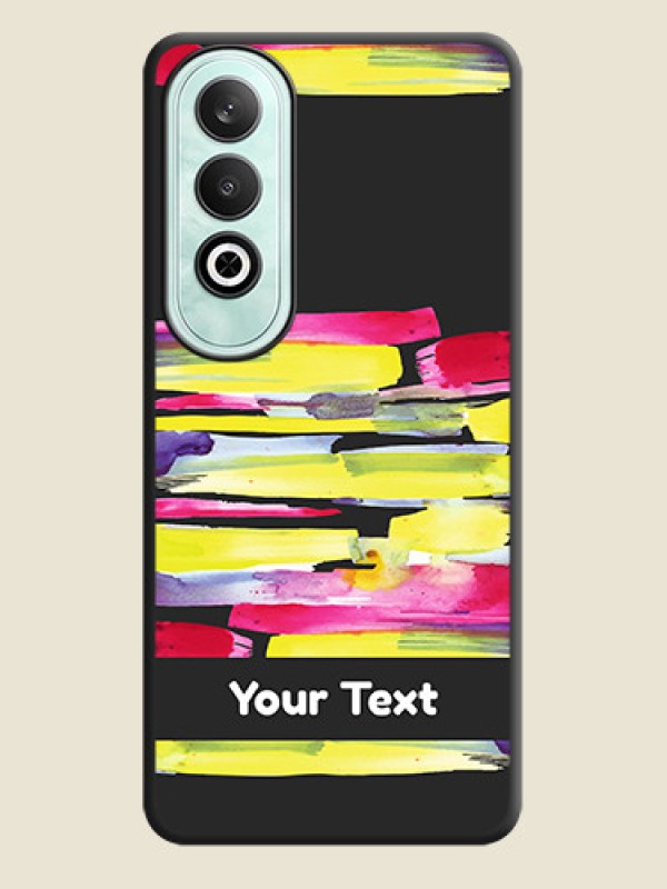 Custom Brush Coloured on Space Black Personalized Soft Matte Phone Covers - OnePlus Nord CE 4 - alternate view