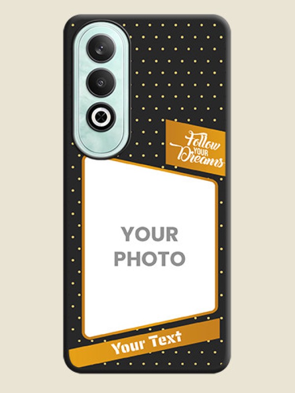 Custom Follow Your Dreams with White Dots on Space Black Custom Soft Matte Phone Cases - OnePlus Nord CE 4 - alternate view