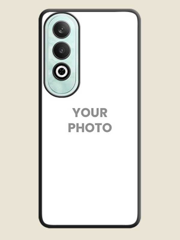 Custom Full Single Pic Upload On Space Black Personalized Soft Matte Phone Covers - OnePlus Nord CE 4 - alternate view