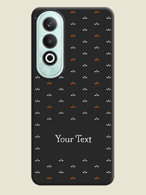 Custom Simple Pattern With Custom Text On Space Black Personalized Soft Matte Phone Covers - OnePlus Nord CE 4 - alternate view
