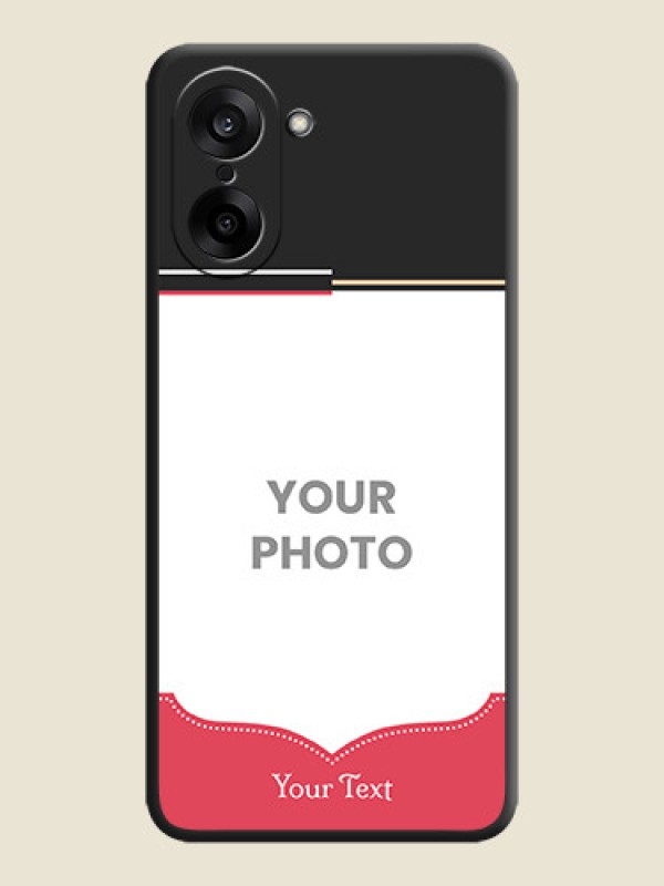 Custom Classic Plain Design with Name On Space Black Custom Soft Matte Mobile Back Cover - OnePlus Nord CE 5 5G - alternate view