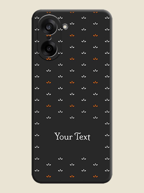 Custom Simple Pattern With Custom Text On Space Black Custom Soft Matte Mobile Back Cover - OnePlus Nord CE 5 5G - alternate view
