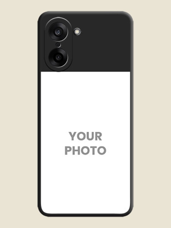 Custom Image Upload With Space Black Color On Custom Soft Matte Mobile Back Cover - OnePlus Nord Ce 5 5G - alternate view