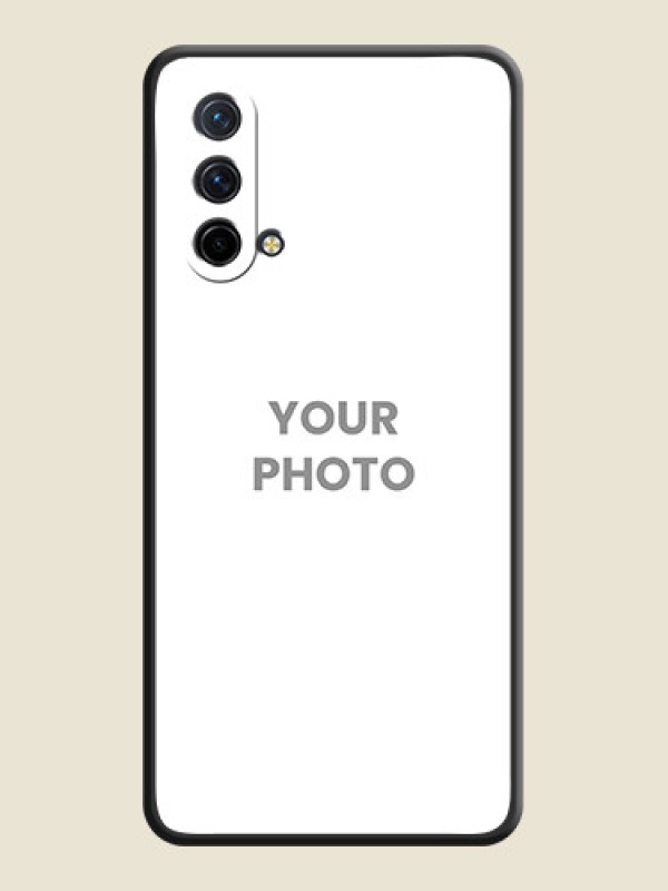 Custom Full Single Pic Upload On Space Black Personalized Soft Matte Phone Covers -Oneplus Nord Ce 5G - alternate view