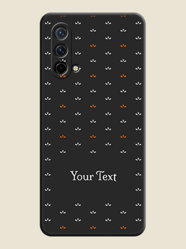 Custom Simple Pattern With Custom Text On Space Black Personalized Soft Matte Phone Covers -Oneplus Nord Ce 5G - alternate view
