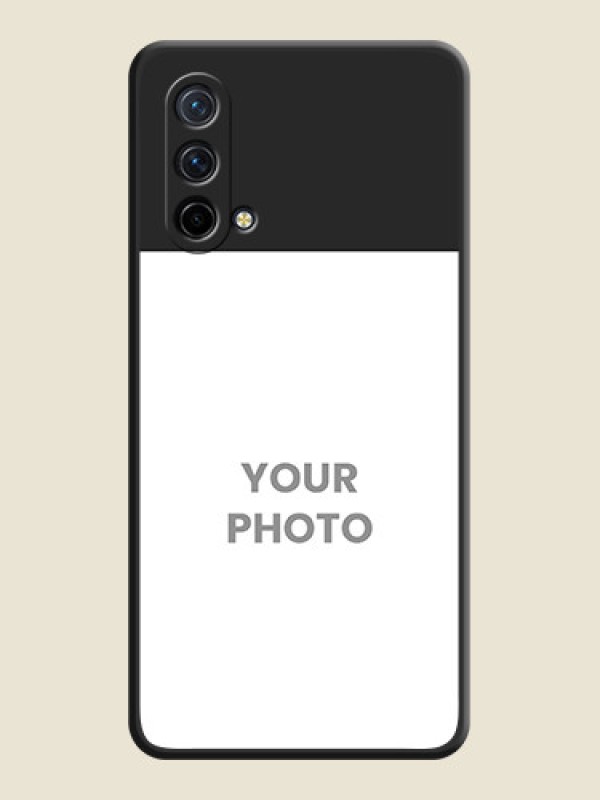 Custom Image Upload With Space Black Color On Custom Soft Matte Mobile Back Cover - OnePlus Nord Ce 5G - alternate view