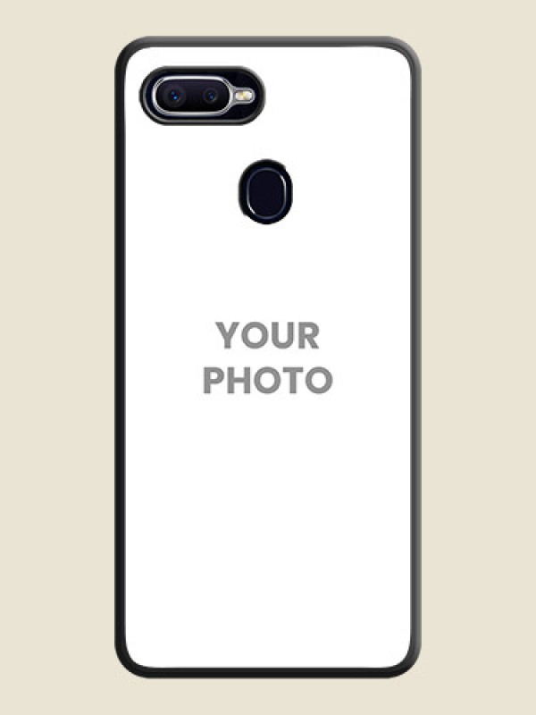 Custom Full Single Pic Upload On Space Black Personalized Soft Matte Phone Covers -Oppo A12 - alternate view