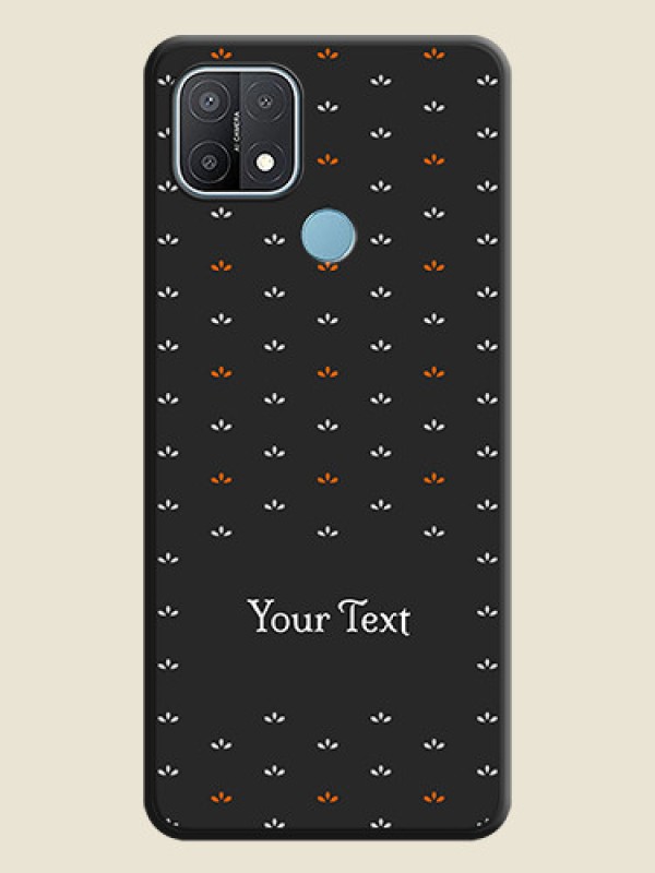 Custom Simple Pattern With Custom Text On Space Black Personalized Soft Matte Phone Covers -Oppo A15 - alternate view