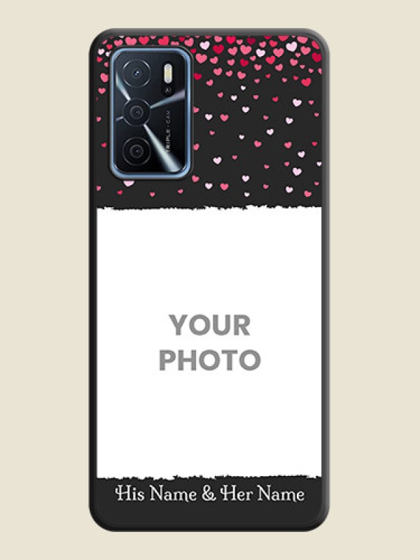 Custom Fall in Love with Your Partner  on Photo on Space Black Soft Matte Phone Cover - Oppo A16 - alternate view