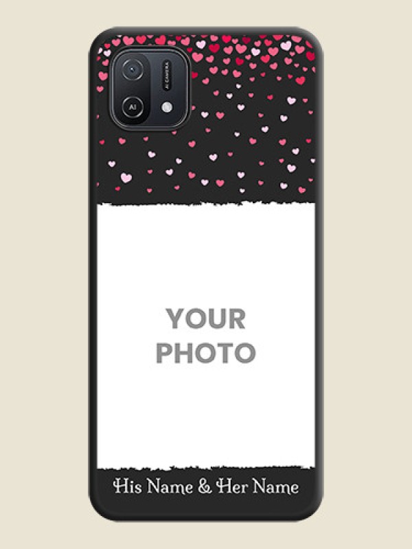 Custom Fall in Love with Your Partner  on Photo on Space Black Soft Matte Phone Cover - Oppo A16e - alternate view