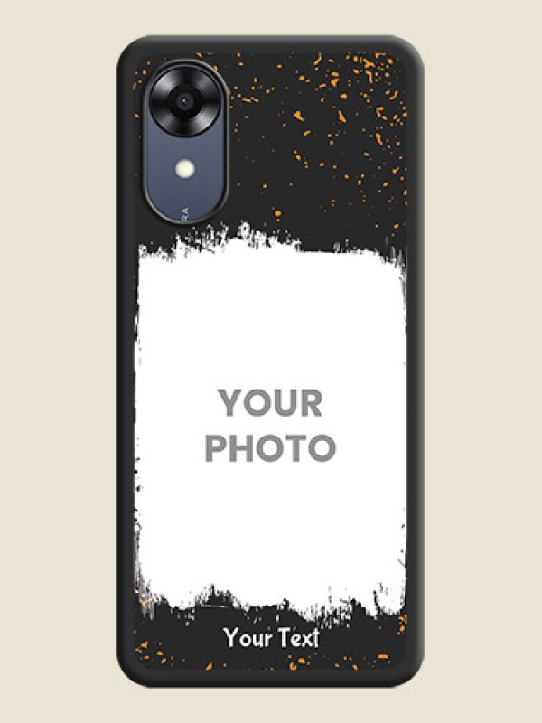 Custom Spray Free Design on Photo on Space Black Soft Matte Phone Cover - Oppo A17k - alternate view