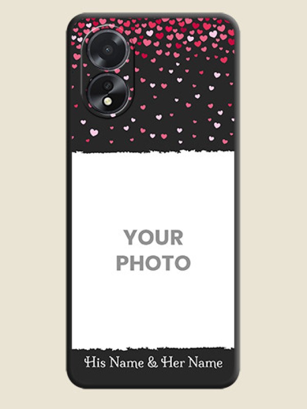 Custom Fall in Love with Your Partner - Photo on Space Black Soft Matte Phone Cover - Oppo A18 - alternate view